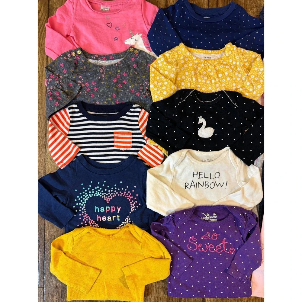 Baby Girl Outfits 6 Months Pants Shirts Bodysuits Mix Match Lot Winter‎ Clothes
